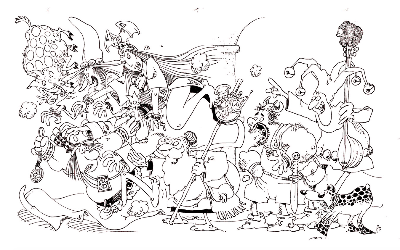 illustration of all characters